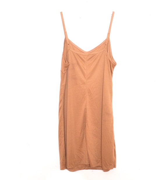 Red Slip Dress Y2K Mini Dress Tan Brown  V Neck D… - image 6