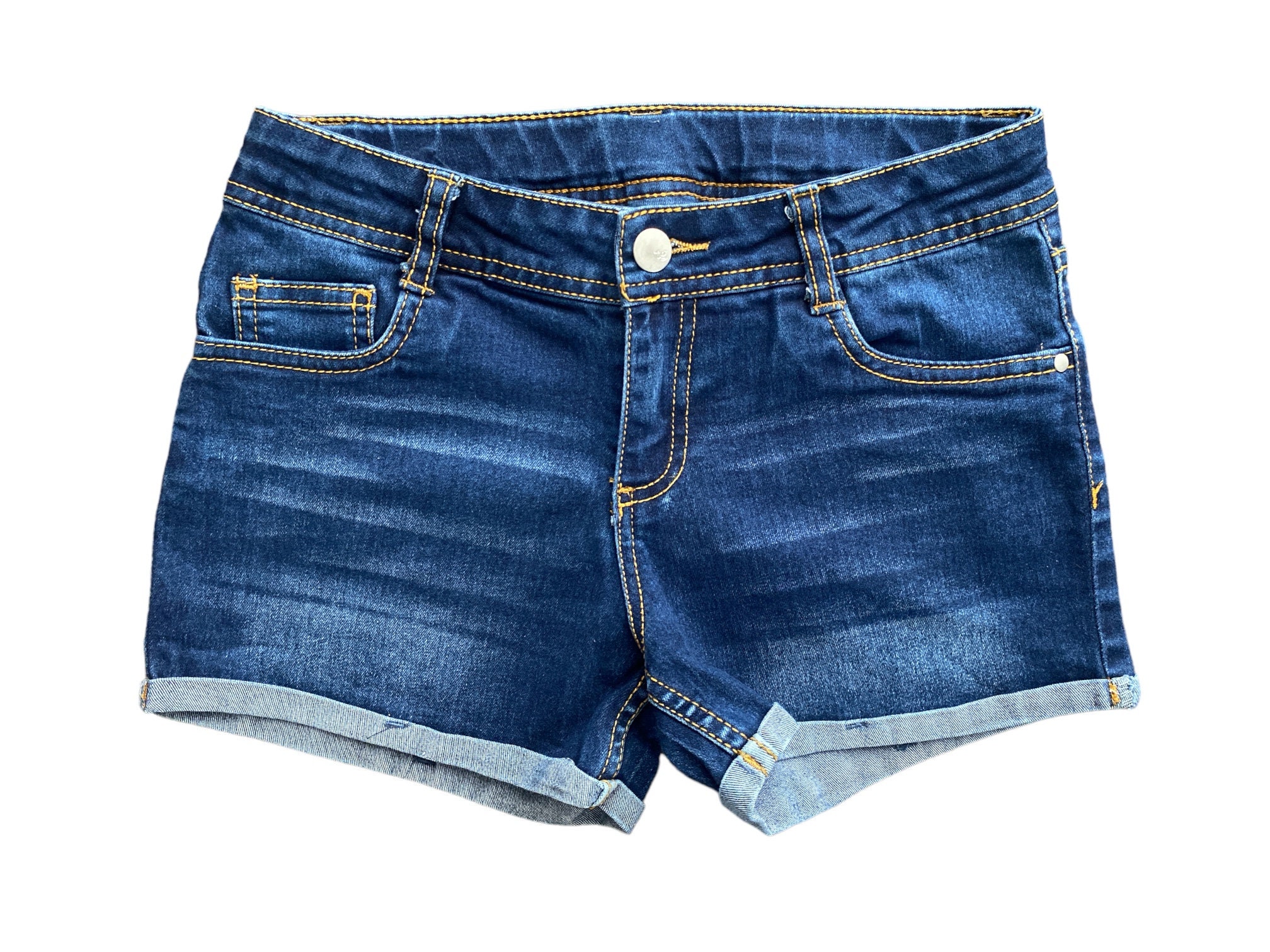 Y2K Denim Shorts Low Waisted Blue Jean Short 00s Grunge 2000's
