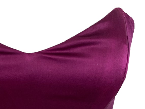 Purple Bustier Top Silk Satin Bustier Top Hand Dy… - image 7