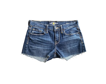 Y2K Jeans Shorts Low Waisted Blau Jeans Shorts 00er Jahre Jeans Shorts Low Waist Grunge 2000er Jahre Denim Jeans Shorts Vintage Low Waist Waist Shorts 26"-XS