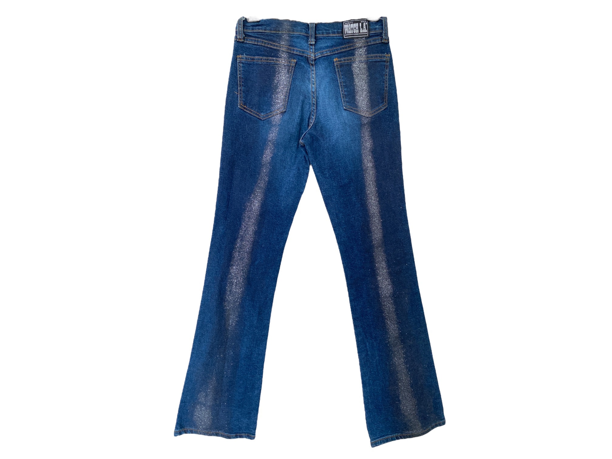 パンツ 00s japanese label glitter flare denim 00s japanese label glitter flare denim