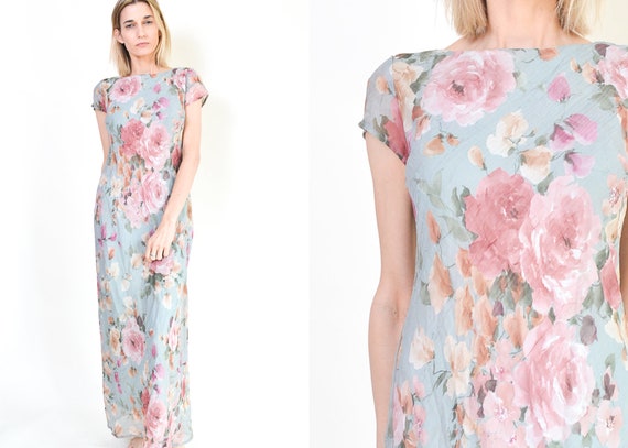 Y2K Dress 90/'s Vintage Shift Dress