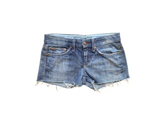 Y2K Denim Shorts Low Waisted Gray Jean Short 00s Mini Party Grunge
