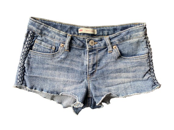 Y2K Denim Shorts Low Waisted Blue Jean Short 00s Mini Party Y2K Denim Shorts Low Waisted Blue Jean Short 00s Mini Party