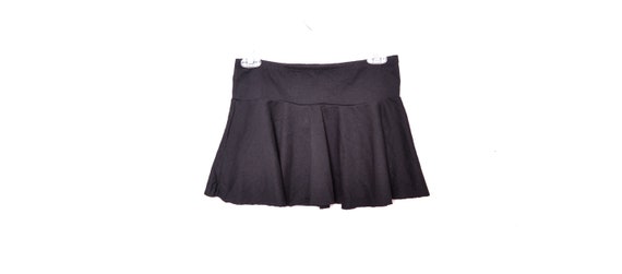 Y2K Mini Skirt Black 00s Micro Mini Party Grunge S