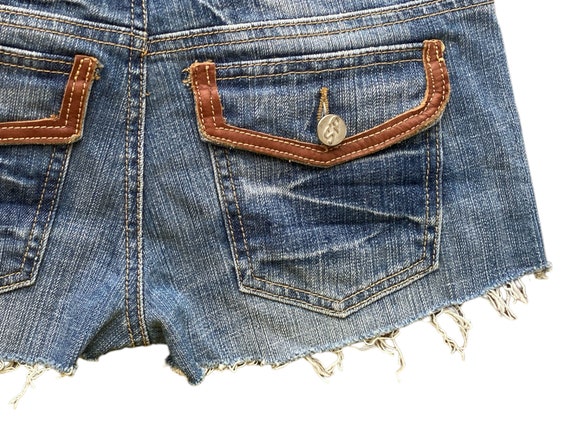 Y2K Denim Shorts Low Waisted Blue Jean Short 00s Mini Party Y2K Denim Shorts Low Waisted Blue Jean Short 00s Mini Party