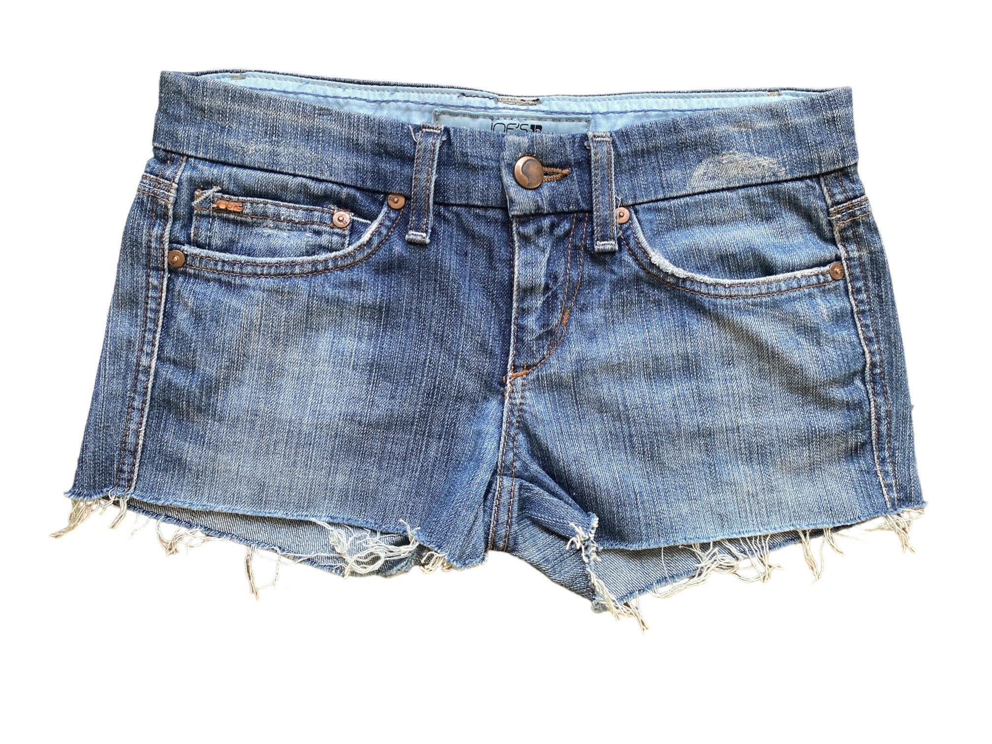 Y2K Denim Shorts Low Waisted Gray Jean Short 00s Mini Party Grunge
