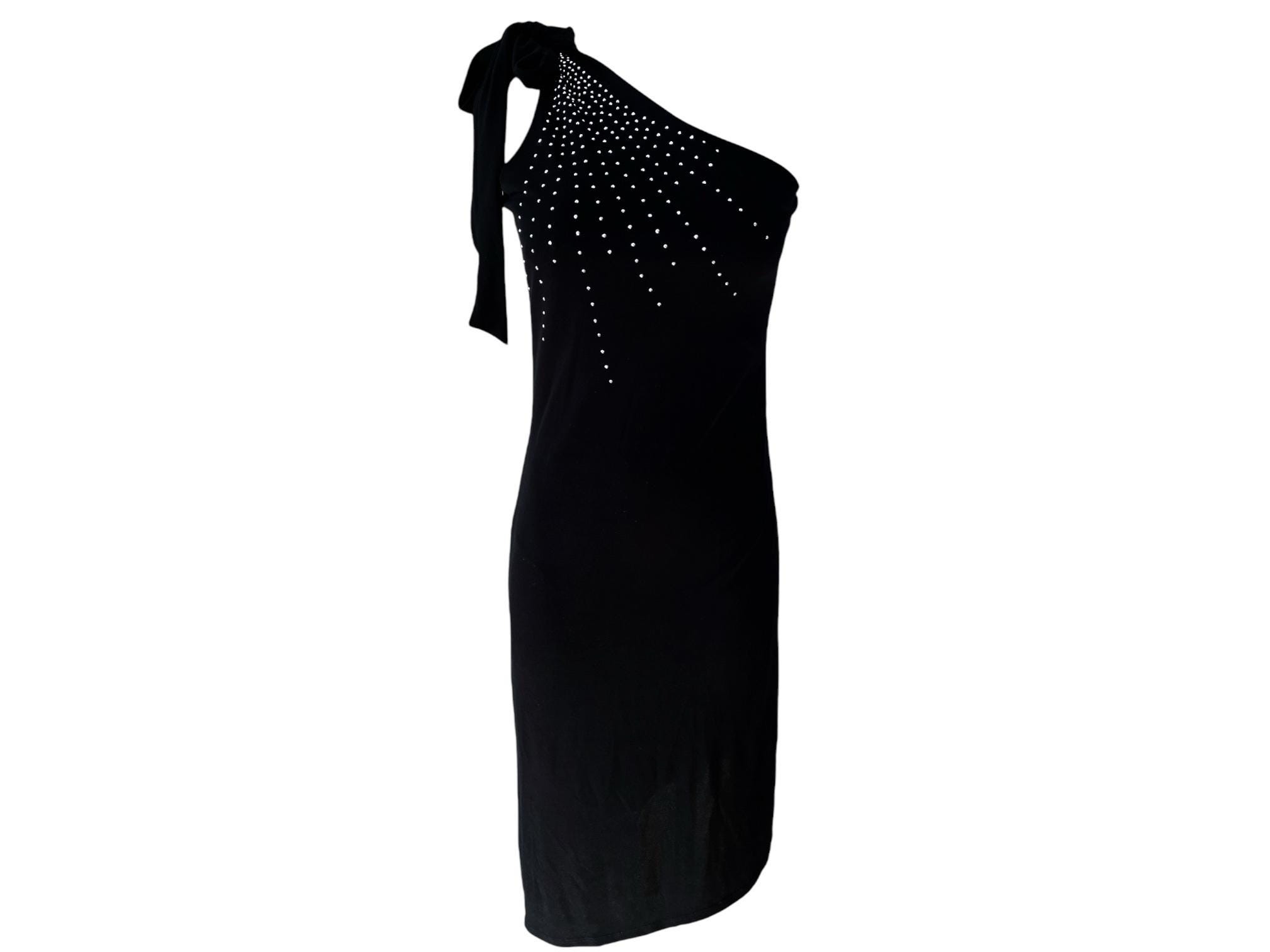 calvin klein black one shoulder dress Dressing Up Black One Shoulder Maxi Dress With Open Back Detail – Club L  London
