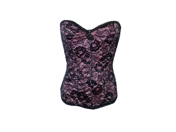 Torrid Curve Black Lace Corset Bustier Top Plus Size 3 Adjustable Straps