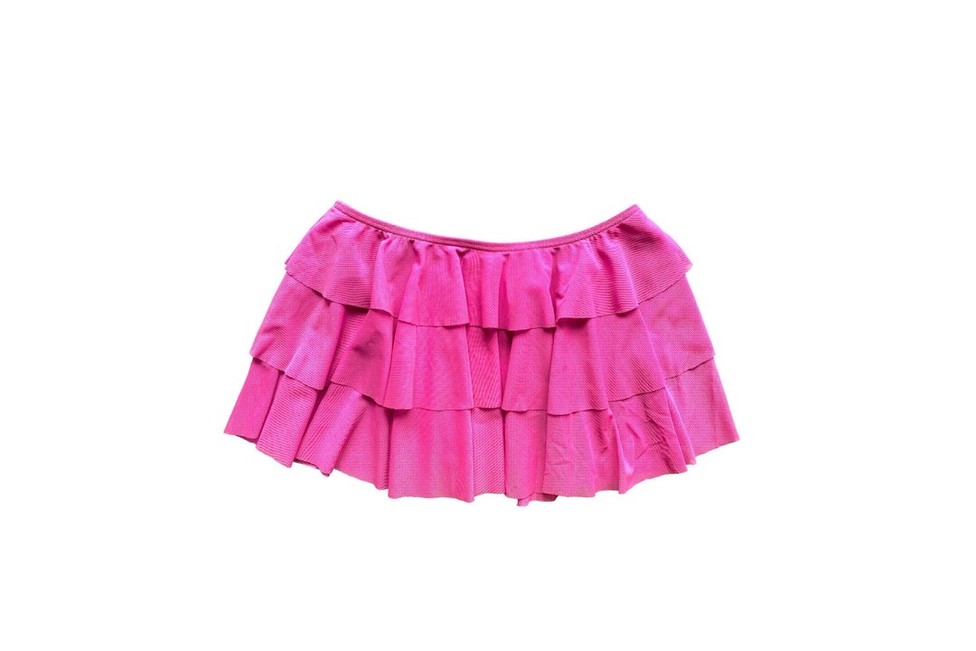 【うる】muguet spangle mini skirt pink LoveShackFancy Ruffle Mini Stripe Cotton Skirt Captiva Pink