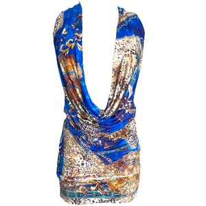blue cheese balsamic vinaigrette salad dressing Satin Open Back Strappy String Tie Bodycon Mini Dress Blue – Dolls Kill main image 1