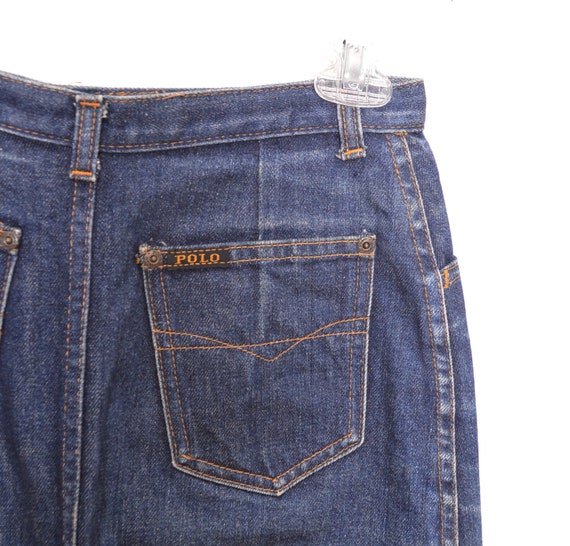 90's Polo Denim Skirt 90s Jean Skirt Denim Pencil… - image 6