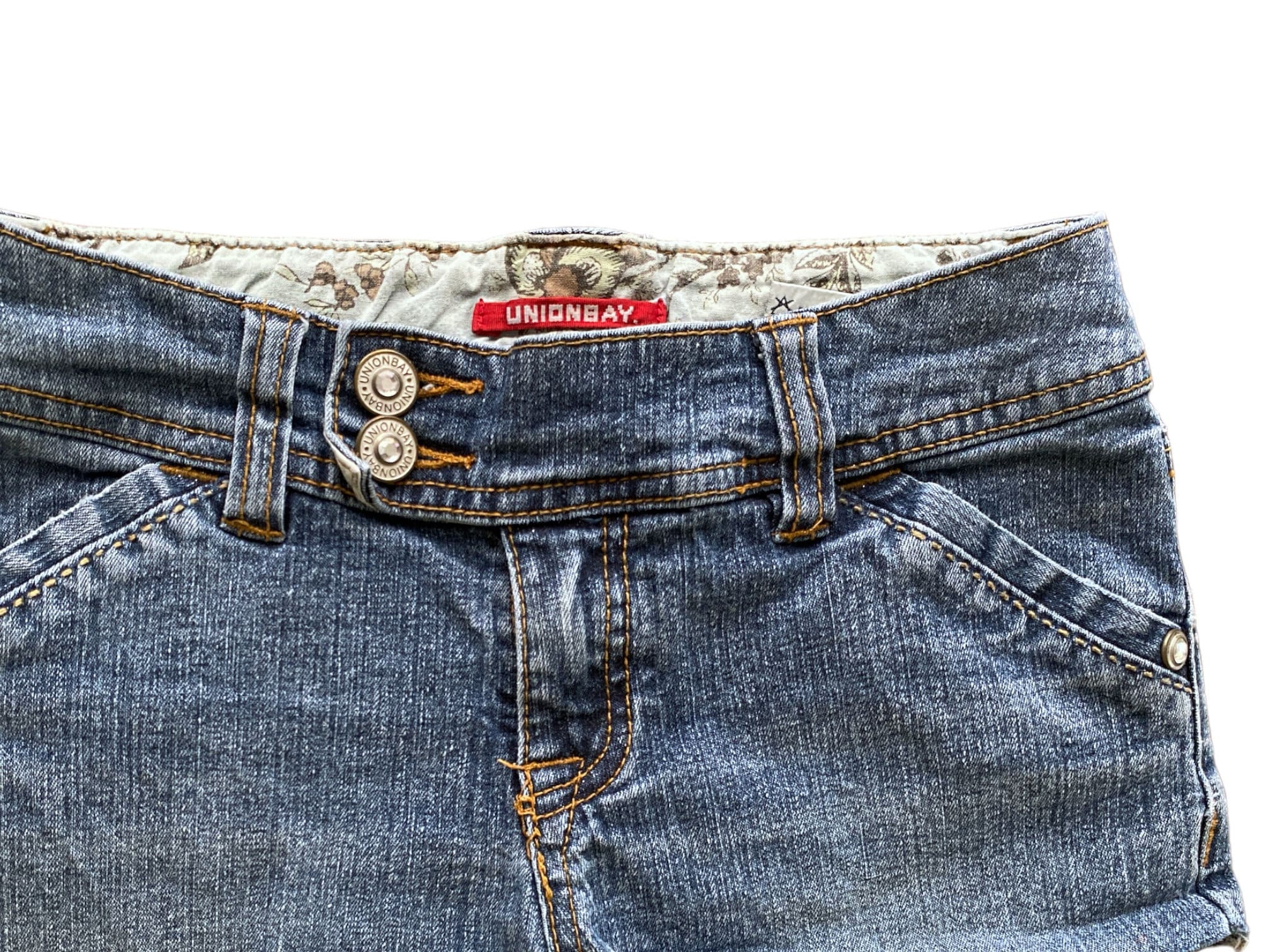 Y2K Denim Shorts Low Waisted Blue Jean Short 00s Mini Party Grunge