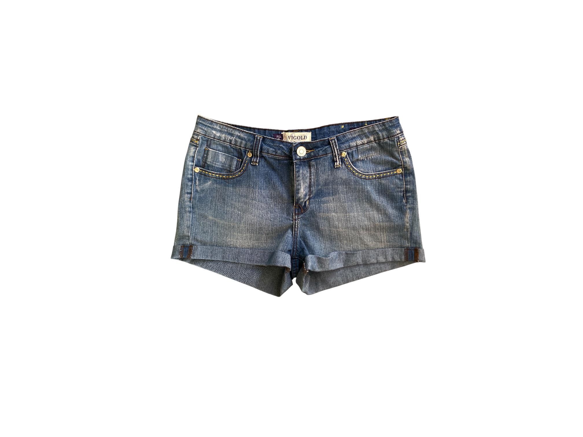 Y2K Denim Shorts Low Waisted Blue Jean Micro Shorts Mini Grunge