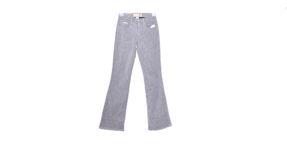 Flared Y2K Gray Jeans Denim Y2K Flare Pants High … - image 5