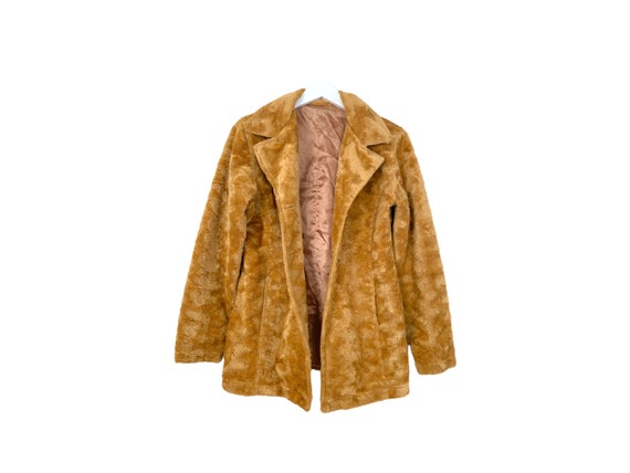 Brown Fur Jacket 1970's Penny Lane Jacket Fluffy … - image 2