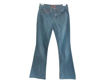 パンツ 2000's CIVARIZE custom flare denim y2k Vtg Y2K Z. Cavaricci Flare Jeans Embellished Beaded