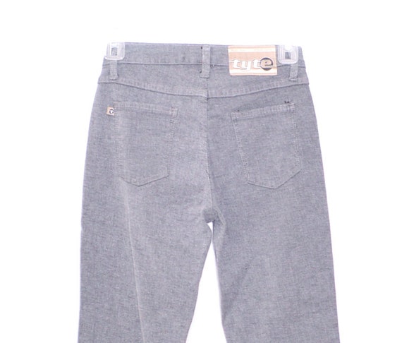 Flared Y2K Gray Jeans Denim Y2K Flare Pants High … - image 6