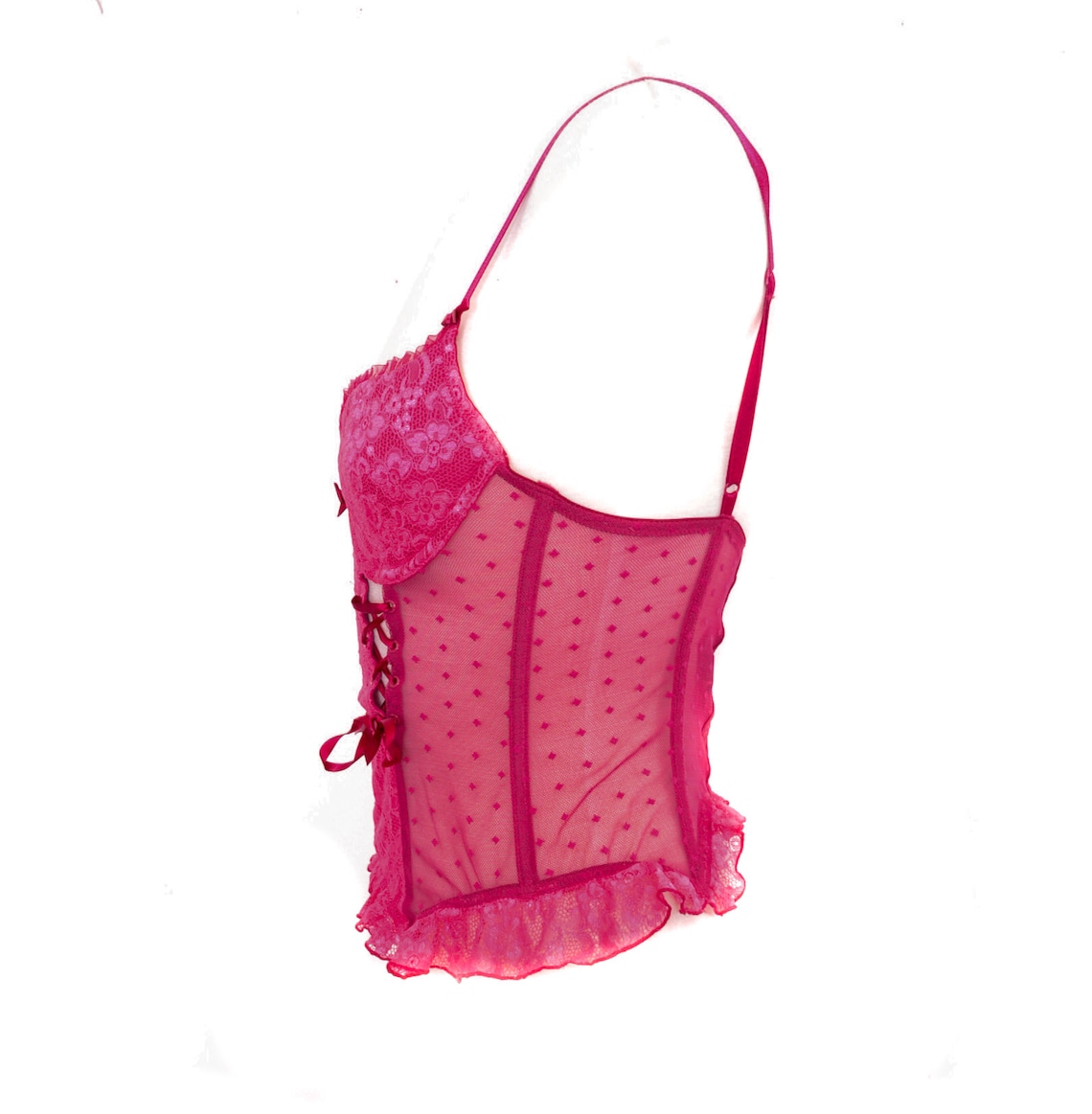 zara pink corset top