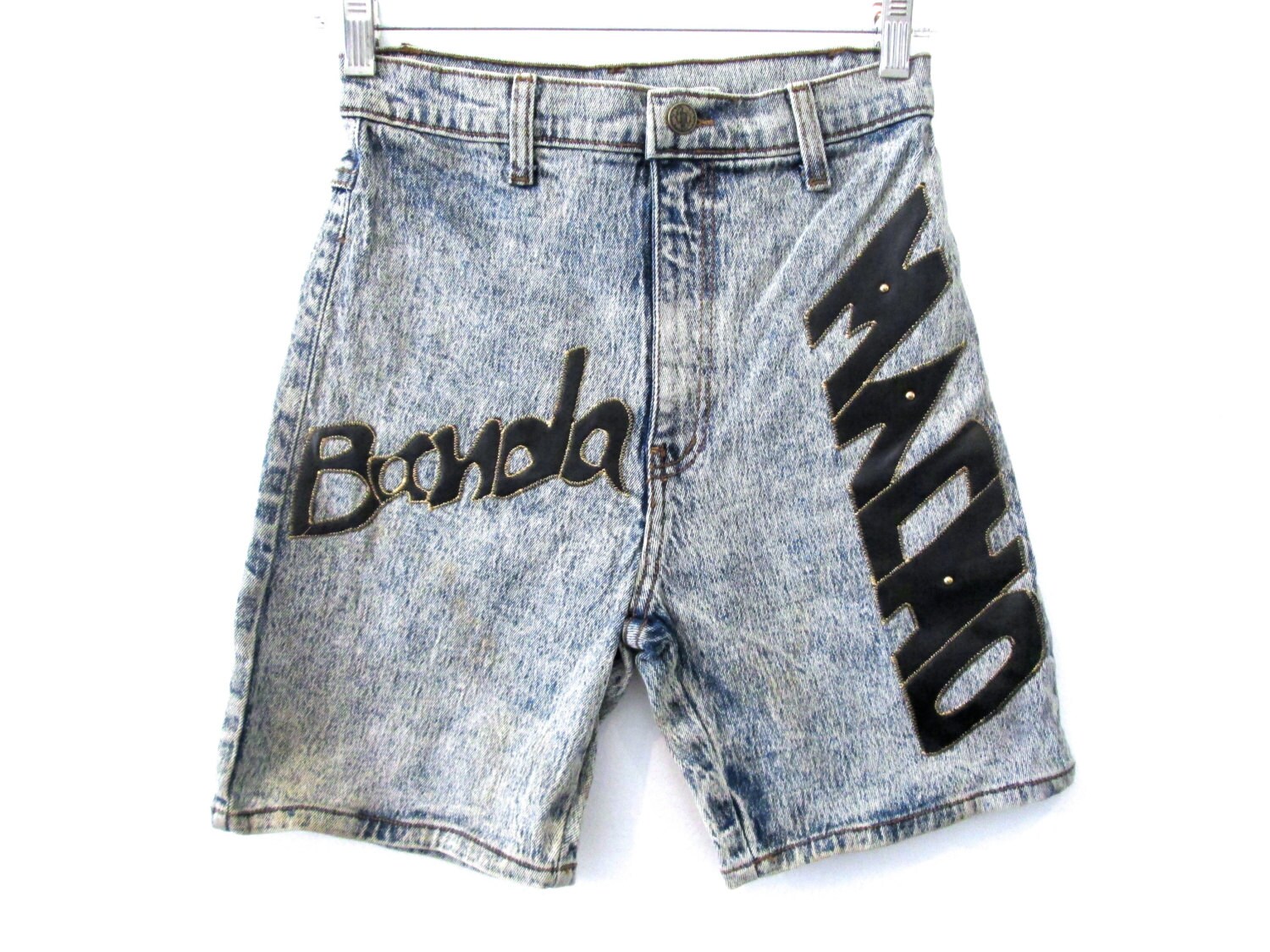 Acid Wash Denim Shorts Grey Jean Short 