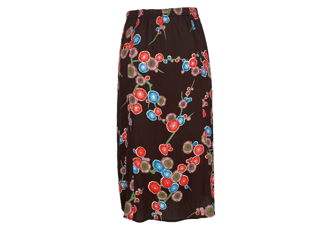 90's Floral Skirt - Small