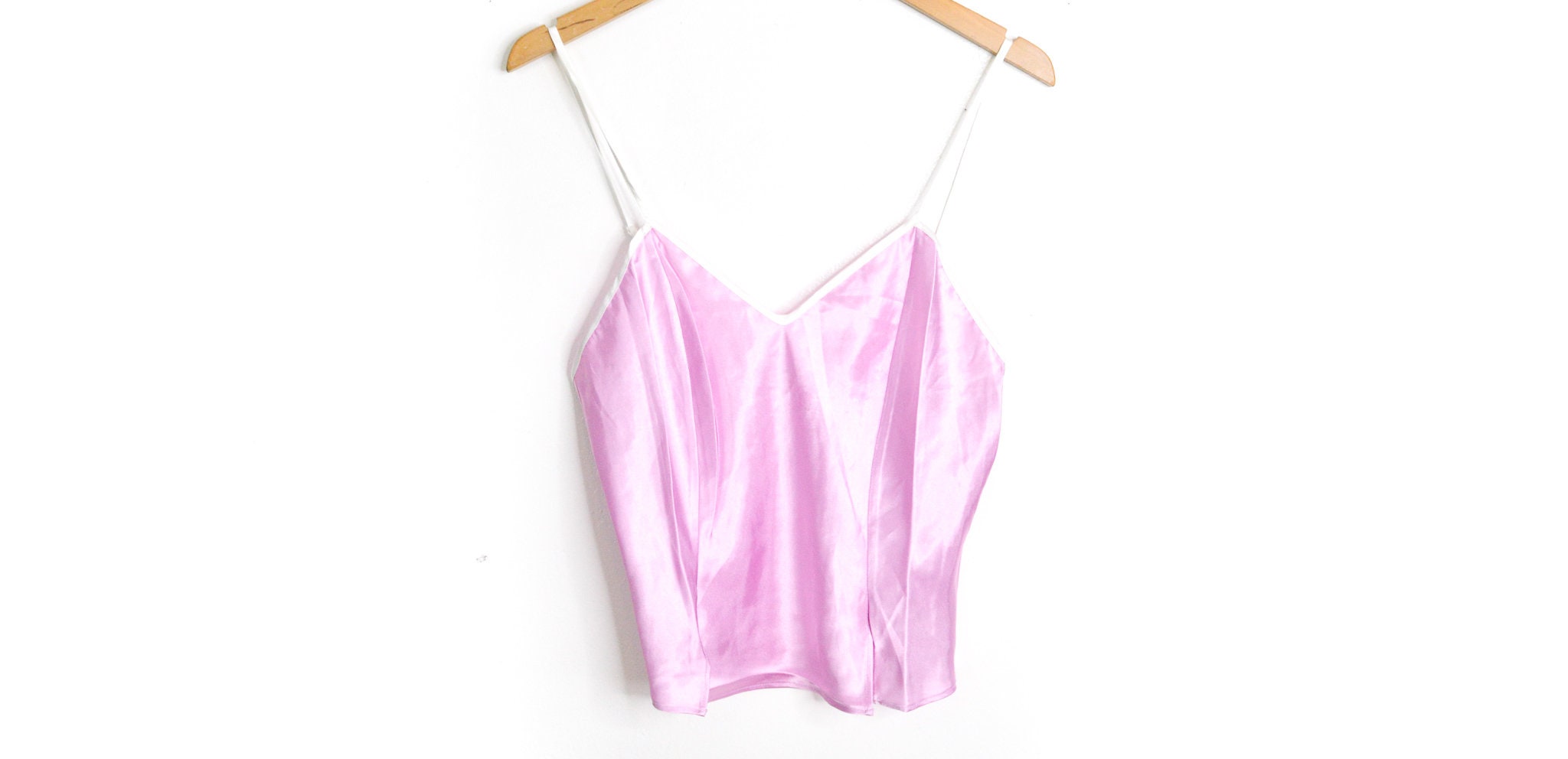  WANGPIN Women's Sexy Silk Crop Tops Satin Loose Camisole Bandeau  Sexy Suspenders Tanks Nightwear Underwear (Color : Pink, Size : M/Medium) :  Clothing, Shoes & Jewelry