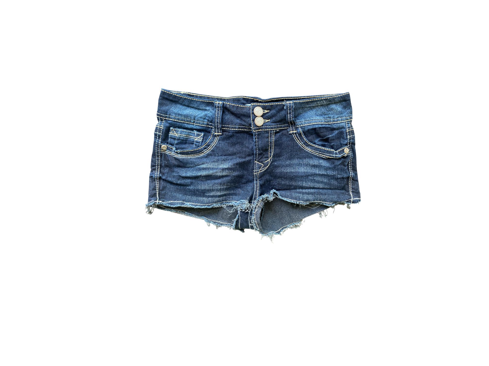 Y2K Denim Shorts Low Waisted Blue Jean Short Y2k Short Shorts