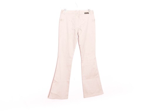 Flared Y2K Tan Jeans Patchwork Star Y2K Flare Pants Low Rise