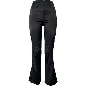 Black Satin Pants Y2K Pants Low Rise Pants 2000s Pants Low Rise Trouser Flared Leg Black Silky Satin Pants Vintage Rave Size XS Small