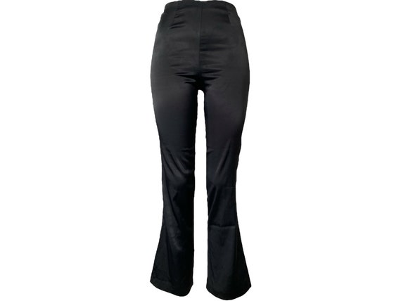 「高評価！」注目のレビュ Low Pants Y2K Pants Satin Black Rise Low Pants 2000s Pants パンツ