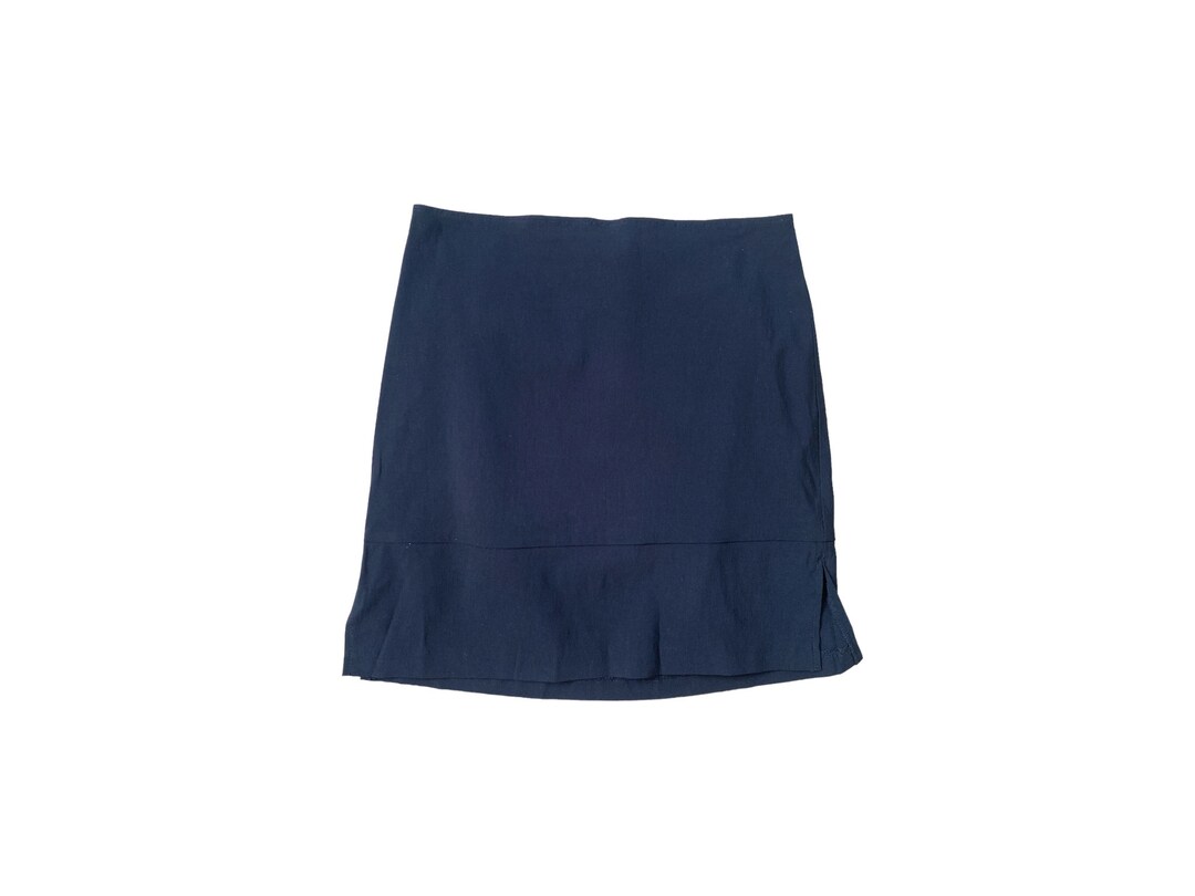 90s Skirt Black Mini Skirt 90s Mini Party Grunge Skirt Slit Thigh 1990s