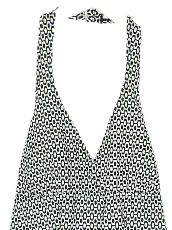 Y2K Black White Halter Top 90's Vintage Boho Halter … - Gem