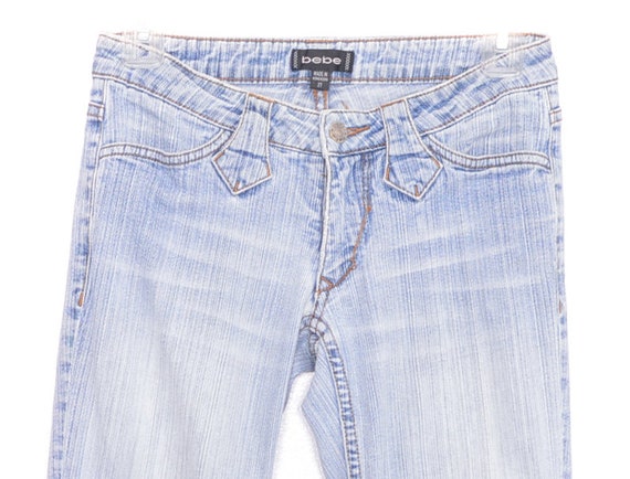 Flared Y2K Blue Jeans Denim Y2K Flare Pants Low R… - image 6