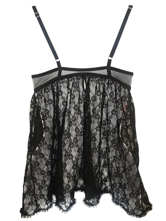 Y2K Bra Top Black Pink Lingerie Top 00s Victoria's Secret Floral