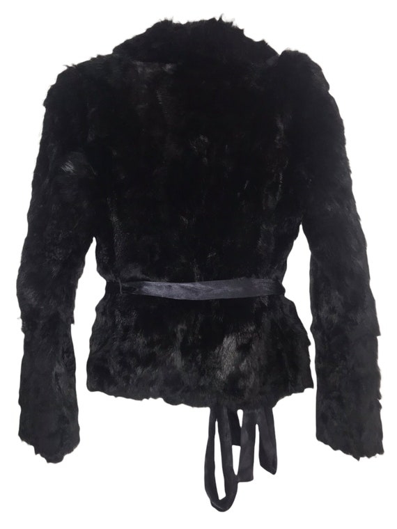 Y2K Black Fur COAT Vintage 2000's Fur Jacket Satin Belt Long Sleeves Hook Closure Belted Romantic Boho Hippie Size XS - Etsy Y2K Black Fur COAT Vintage 2000's Fur Jacket Satin Belt Long Sleeves Hook Closure Belted Romantic Boho Hippie Size XS - Etsy