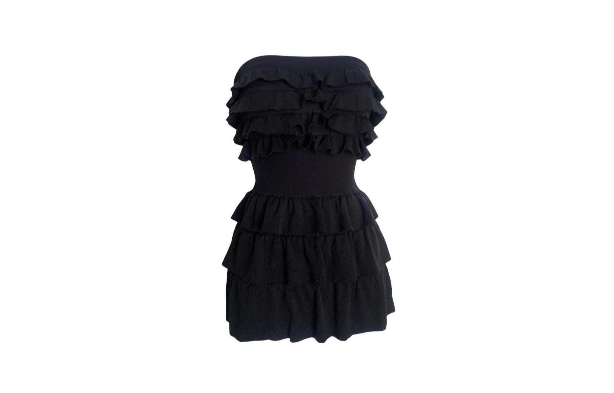 Y2k Black Mini Dress - Etsy