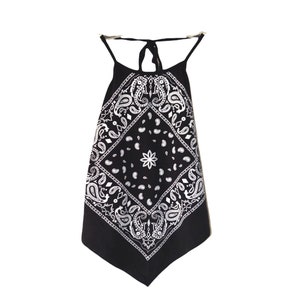 Y2K 90&#39;s Black Halter Top Y2K Vintage Boho Halter Neck Paisley Y2K Top Halter Neck Rave Grunge Boho  Backless Blouse 90s Romantic Grunge  M