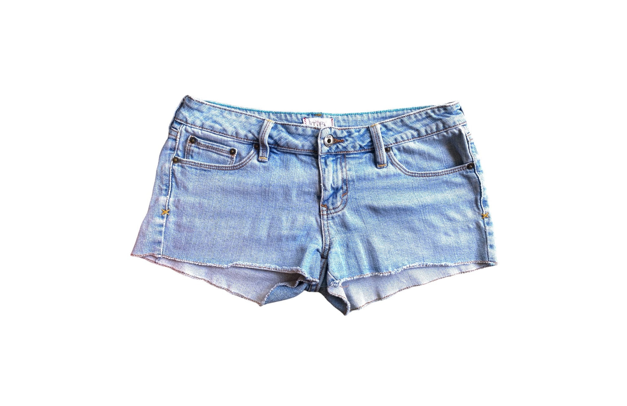 Y2K Denim Shorts Low Waisted Blue Jean Short 00s Jean Shorts