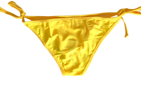 90's YELLOW Bandeau Bikini Swimsuit 90s Bathing S… - image 7