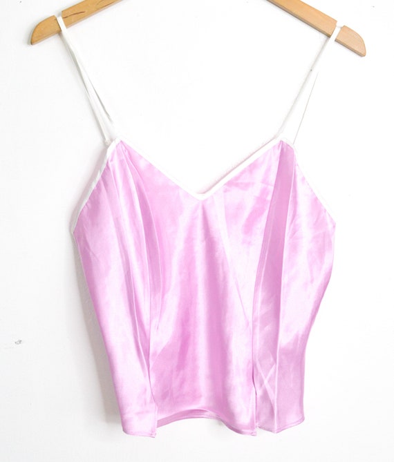 Purple Satin Silky Tank Y2K Top  Camisole Satin T… - image 4