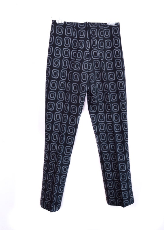 90s Two Piece Suit Black  Trousers + Coat XOXO US… - image 4