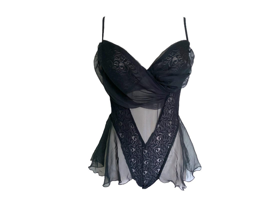Rhapsody Sheer-body Top (print) main image 1