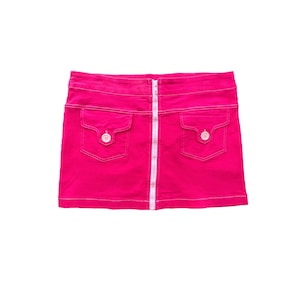 Vintage Y2k Hot Pink Costa Blanca Low Rise Stretch Mini