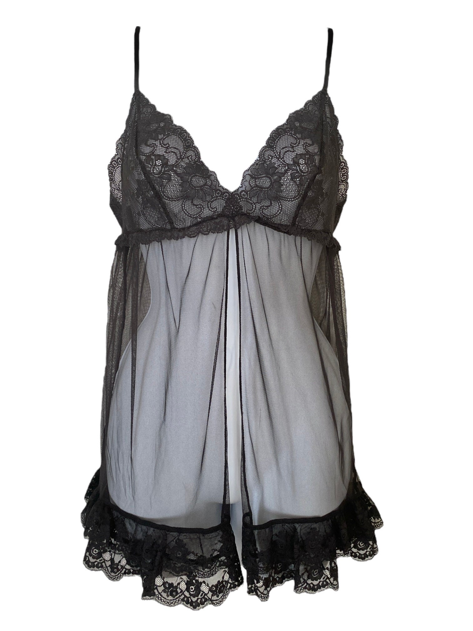 Y2K Camisole Lingerie Top Black Victoria's Secret 00s Y2K Camisole Lingerie Top Black Victoria's Secret 00s