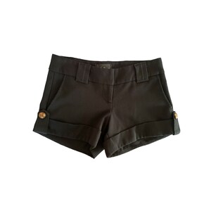 Y2K Black Shorts Low Waisted Black Short 00s Mini Party