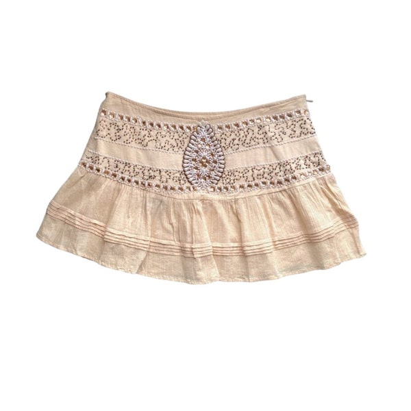 Rhea Low Waist Pleated Mini Skirt