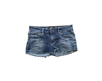 Y2k True Religion Shorts Denim Low Waisted Blue Jean Short