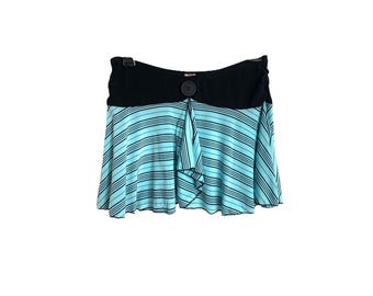 Y2K Skirt Black Mini Skirt 00s Low Waisted Skirt Party Grunge Black Blue Ruffle Skirt Low Rise 2000s Vintage Romantic Cocktail Boho Small/S