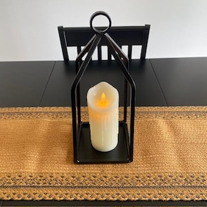 Wrought Iron Lantern Candle Holder