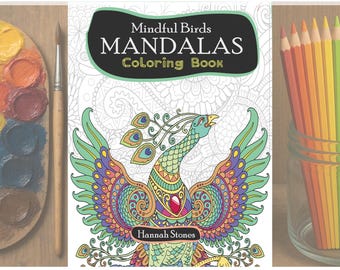 Birds Mandala Coloring Book: 100+ Designs for Relaxation (Letter Size Printable) for adults